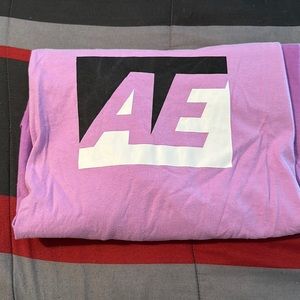 Long Sleeve Purple Ombré American Eagle Shirt